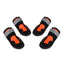 HCPET Dog Non - Slip Wear - Resistant Rain Boots Pet Outdoor Waterproof Shoes, Size: 8(Orange) - British D'sire