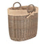 Hessian Lined Oval Log and Storage Basket - Log Baskets - British D'sire