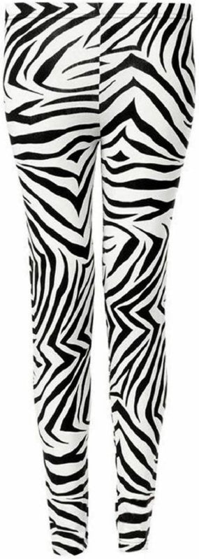 Hiffy® Women's Animal Zebra Print Leggings Ladies Black & White Pants Plus Size UK
