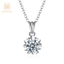 High quality jewellery necklace pure 925 sterling silver moissanite necklace fashion jewellery pendent necklace for women - Necklaces & Pendants - British D'sire