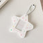 Hisocute Cartoon Pentagram 1 Inch Photo Frame Pendant Students Keychain Chasing Star Card Holder Pendant(White Stars) - British D'sire