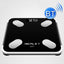 ISCRLE7 Smart Weight Scale Bluetooth Body Fat Measuring Instrument Battery Model(Bright Black) - British D'sire