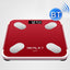 ISCRLE7 Smart Weight Scale Bluetooth Body Fat Measuring Instrument Battery Model(Red) - British D'sire