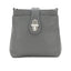 Italian Designer Leather Multi - compartment Crossbody Cleo Dark Grey - British D'sire