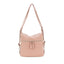 Italian Designer Soft Leather Convertible Backpack Bag- Swolit Ninetta- Nude - British D'sire