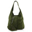 Italian Designer Soft Suede Leather Shoulder Bag-Swolit Bellissima- Green - British D'sire