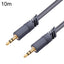 JINGHUA A240 3.5mm Male To Male Audio Cable Cell Phone Car Stereo Microphone Connection Wire, Size: 10m(Gray) - British D'sire