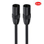 JUNSUNMAY XLR Male to Male Mic Cord 3 Pin Audio Cable Balanced Shielded Cable, Length:0.5m - British D'sire
