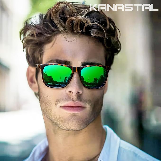 KANASTAL High Protection Polarised Sunglasses Al - Mg Alloy, Flexible Spring Hinge UV400 Protection for Men and Women - Unisex Sunglasses - British D'sire