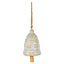 Large Ceramic Bell Tree Ornament With Snowflake Detail - Christmas Decor - British D'sire