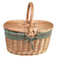Large Light Steamed Oval Butterfly Lidded Picnic Basket - Empty Picnic Baskets - British D'sire