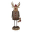 Large Rustic Rudolf With Stocking Decoration - Christmas Decor - British D'sire