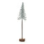 Large Snowy Spindle Tree In Wood Log Christmas Decoration - Christmas Decor - British D'sire