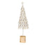 Large White Metal Christmas Tree on Wooden Stand - Christmas Decor - British D'sire