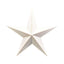 Large White Metal Star Christmas Decoration 52cm - Christmas Decor - British D'sire