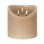 Luxe Collection Natural Glow 6x6 Taupe Melted LED Candle - Candles - British D'sire