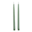 Luxe Collection S/2 Sage LED Wax Dinner Candles - Candles - British D'sire