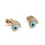 Luxurious Eye Crown Stud Earrings by Del Corso - Crafted in 9K Gold, lightweight at 1.5 g, elegant design for women, featuring premium gold craftsmanship, offering timeless style and everyday comfort - Earrings - British D'sire