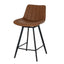 Malmo Tan Swivel Bar Stool for Home Interiors - Seating - British D'sire