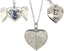Mara With Your Touch Personalised Engraved Photo Locket Necklace - Silver Heart - Angel Wings - Necklaces & Pendants - British D'sire
