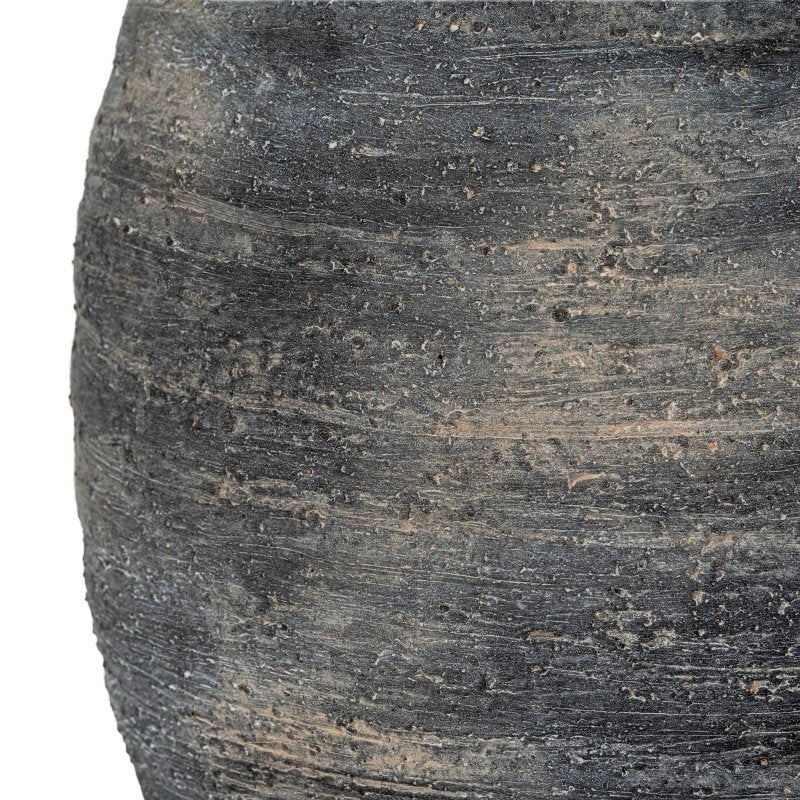 Marra Medium Olpe Vase - Grey Ceramic Decorative Vase - Vases - British D'sire