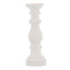 Matt White Ceramic Column Candle Holder - Candle Holders - British D'sire