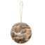 Medium Fawn Feathered Bauble Christmas Hanging Decoration - Christmas Decor - British D'sire