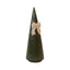 Medium Forest Green Striped Tree with Bow Detail - Figurines - British D'sire