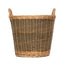 Medium Unpeeled Hessian Lined Wicker Log Basket - Log Baskets - British D'sire