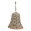 Medium Wicker Bell Decoration Christmas Hanging Decoration - Christmas Decor - British D'sire
