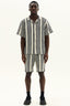 Men’s Crochet Texture Matching Shirt & Shorts Set – Boxy Fit | 100% Cotton - co ord set - British D'sire