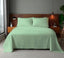 Microfibre Soft Touch Flat Sheet Plain Dyed Bed Linen - Duck Egg - Super King - British D'sire