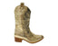 Mid Calf Embroidered Faux Patent Leather Cowboy Boots - Boots - British D'sire