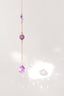 Mini Amethyst & Raw Lilac Agate Window Crystal Suncatcher - Suncatchers - British D'sire