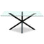 Monza Rectangular Glass Dining Table - Tables - British D'sire