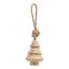Natural Hand Turned Wooden Tree Bauble - Christmas Decor - British D'sire