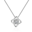 New arrivals real 925 sterling silver crystal clover necklaces pendant hot sales pure silver jewellery for women - Necklaces & Pendants - British D'sire
