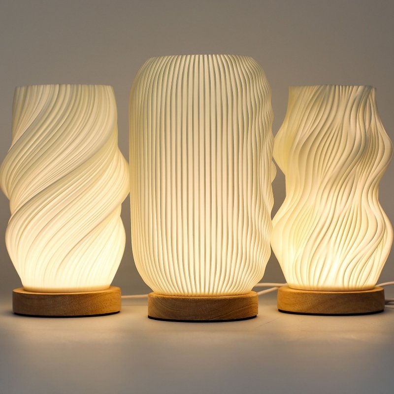 New Wave Lamp - Usb - 3 Settings - Modern Twisted - Lamps - British D'sire