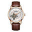 OCHSTIN 62001C Master Series Hollow Mechanical Men Watch(White-Brown) - British D'sire