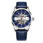 OCHSTIN 62002A Master Series Hollow Mechanical Men Watch(Silver-Blue) - British D'sire