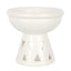 Off White Deep Bowl Oil Burner and Wax Warmer - British D'sire