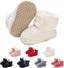 outfit spring Baby Winter Warm Fleece Bootie, Newborn Non - Slip Soft Sole Winter Shoes Sock Shoes Cute Adjustable Crawling Shoes Prewalker Boots for Girls Boys Toddler 0 - 18 Months - Kids shoes - British D'sire