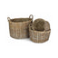 Oval Rattan Storage Log Basket With Cordura Lining - Log Baskets - British D'sire