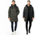 Padded Full Zip Hooded Long Puffer Jacket - Jackets - British D'sire