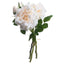 Peachy Cream Short Stem Rose Bouquet Artificial Flower Stem - Artificial Plants & Trees - British D'sire