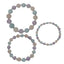 Pearlz Gallery Ladies Multicolor Gemstone Jewellery Set – Natural Stone Necklace, Black Spinel & White Topaz Cocktail Ring & Multi - Stone Stretch Bracelet – 925 Sterling Silver Gift Bundle - Jewellery - British D'sire