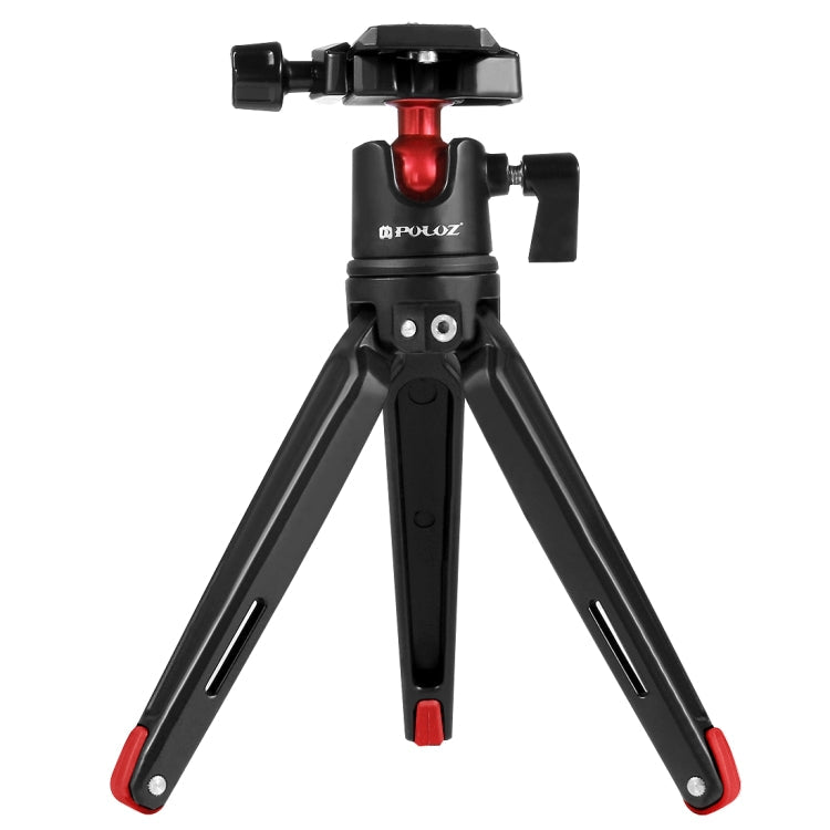 PULUZ Pocket Mini Metal Desktop Tripod Mount with 360 Degree Ball Head for DSLR & Digital Cameras, Adjustable Height: 11-21cm - British D'sire