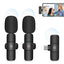 PULUZ Wireless Lavalier Noise Reduction Reverb Microphones for Type - C Phone, Type - C Receiver and Dual Microphones (Black) - British D'sire