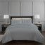 Ruffle Design Duvet Cover Soft Elegant Bedding Set with Pillowcases - Single - Silver - British D'sire