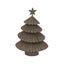 Rustic Metal Layered Tree With Star - Christmas Decor - British D'sire